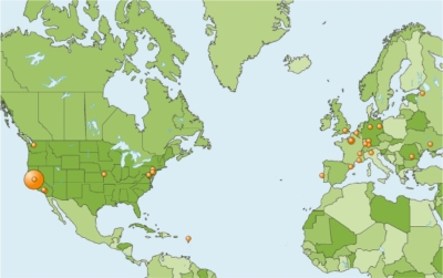 Carte des connexions